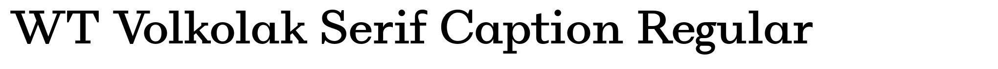 WT Volkolak Serif Caption Regular image